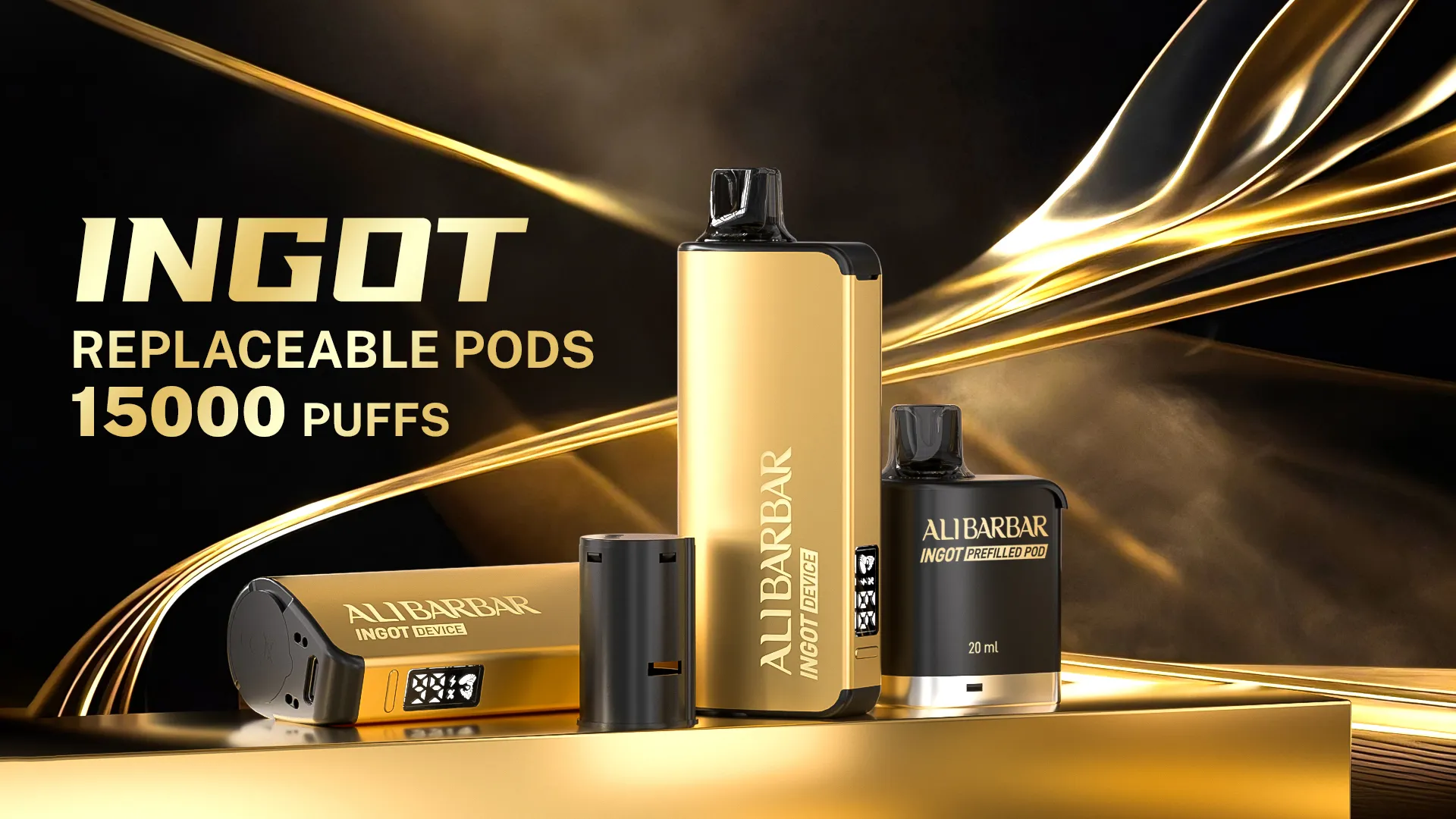Alibarbar Ingot 15000 replaceable pod system